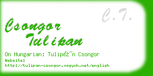 csongor tulipan business card